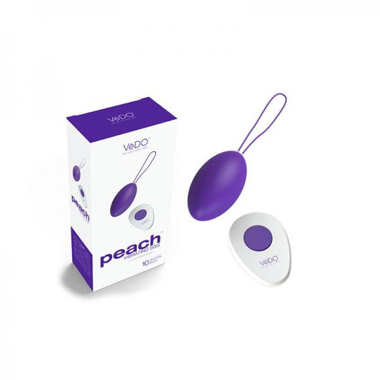 Vedo Peach Rechargeable Egg Vibe - Into You Indigo - The Blissful Gypsy - 