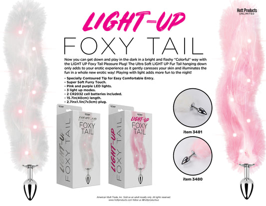 Light Up Foxy Tail Pleasure Plug